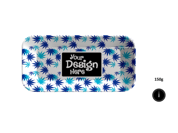WHITE Melamine 10.2” Rolling Tray
